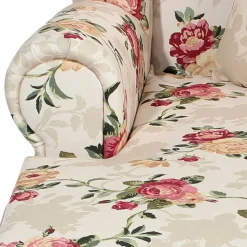 XXL Landhaus Sessel mit Rosen Muster - Gelvino