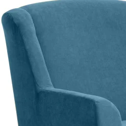 XXL Sessel in Petrol Blau & Buche Natur - Mexica