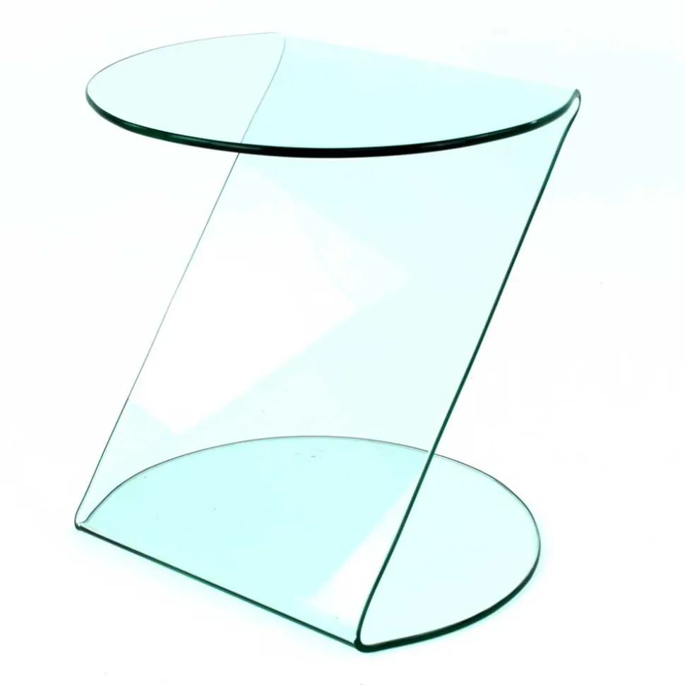 Z-Design Beistelltisch aus Sicherheitsglas - Melma