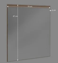 Zeitloser Wandspiegel 75x87x2 cm - Nusenia