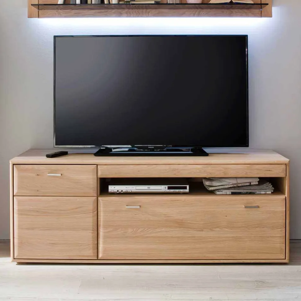 Zeitloses TV Element in Eiche Bianco - Vernella