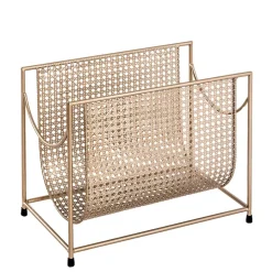 Zeitungsständer aus Stahl in Gold - Cinema