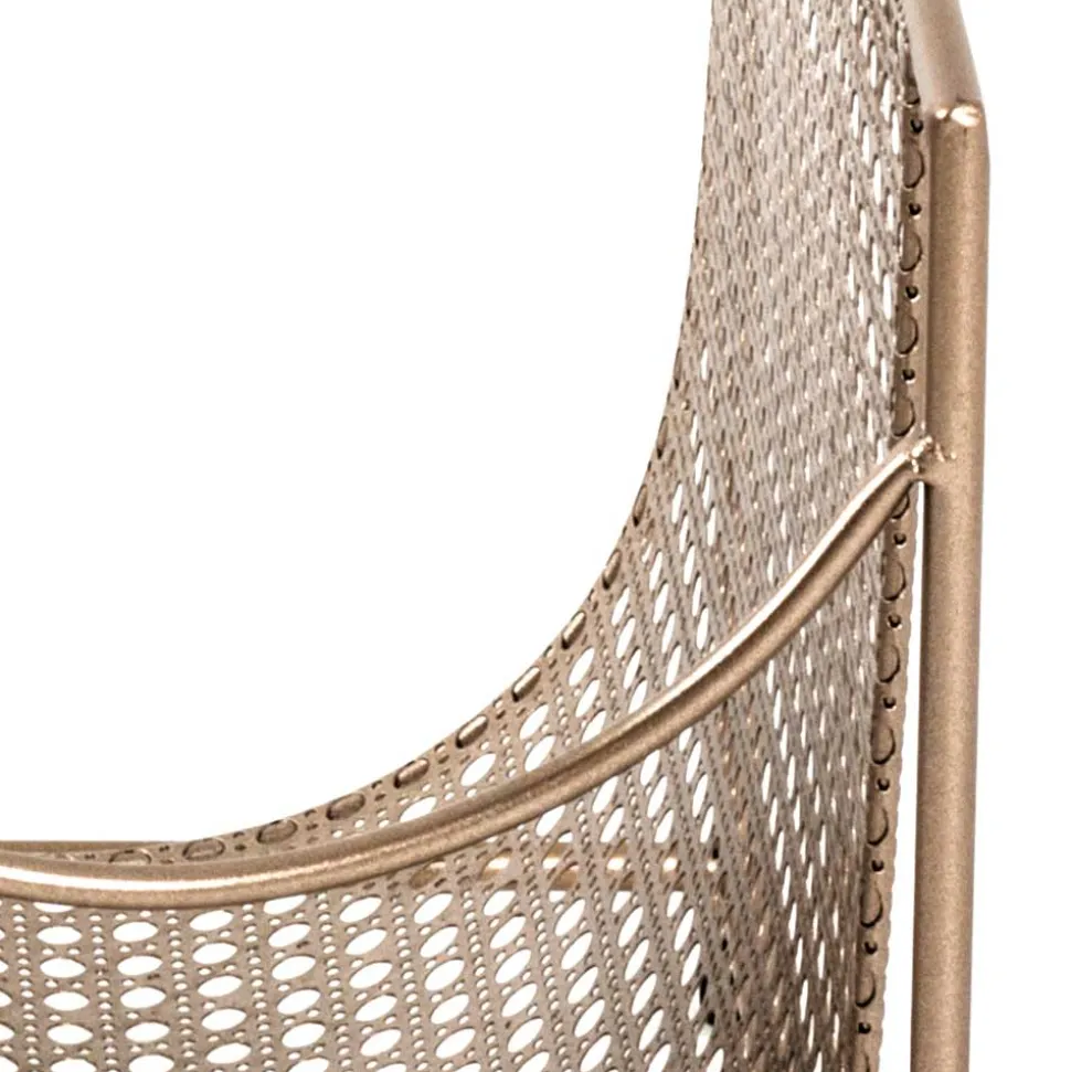 Zeitungsständer aus Stahl in Gold - Cinema