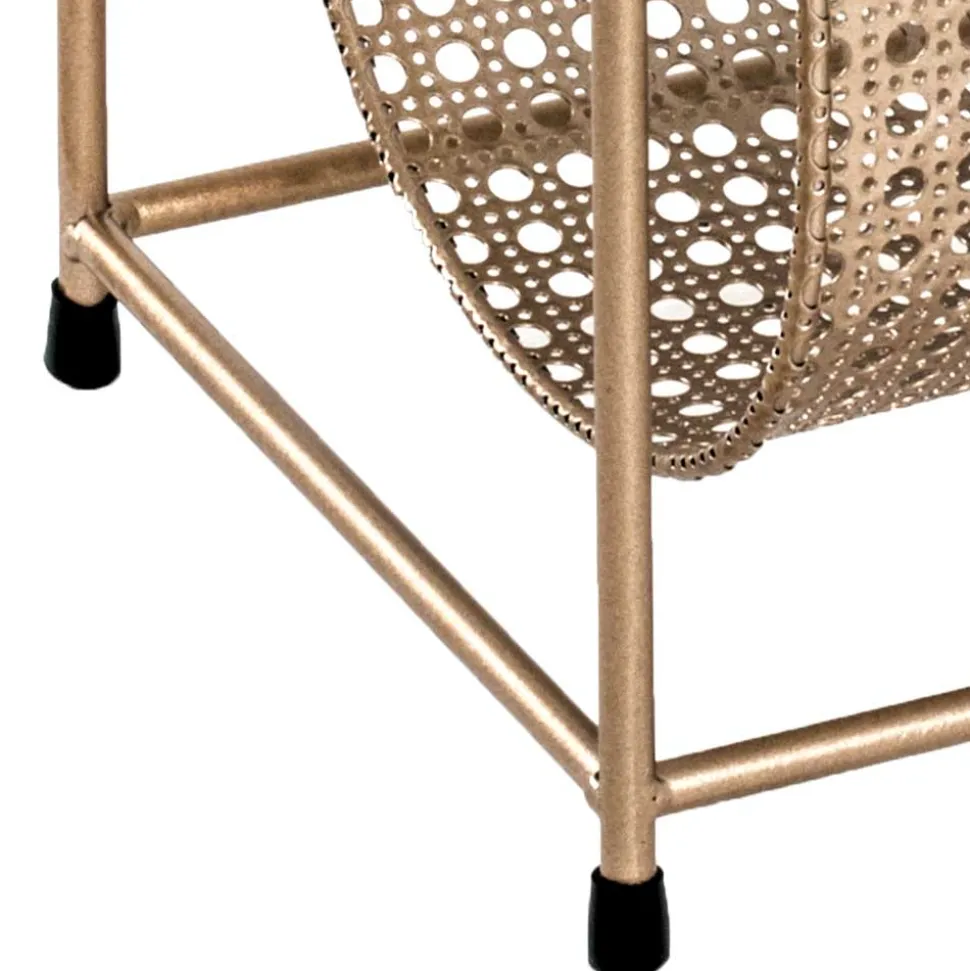 Zeitungsständer aus Stahl in Gold - Cinema