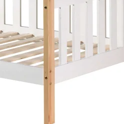 Zeltbett Kojenbett in Weiß & Kiefer - Mileno