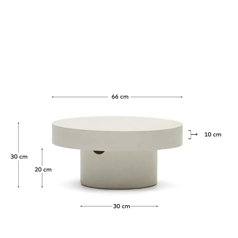 Zement Couchtisch für Drinnen und Draussen - Stonya