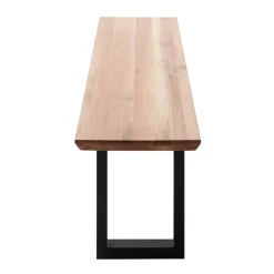 Zerreiche Esstischbank mit Schweizer Kante - Osla