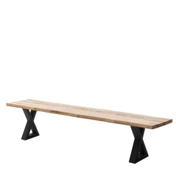 Zerreiche Esszimmerbank mit Baumkanten - Lagon