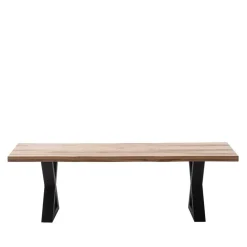 Zerreiche Esszimmerbank mit Baumkanten - Lagon