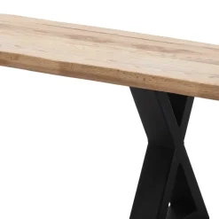 Zerreiche Esszimmerbank mit Baumkanten - Lagon