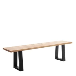 Zerreiche Esszimmerbank mit Schweizer Kante - Cannes