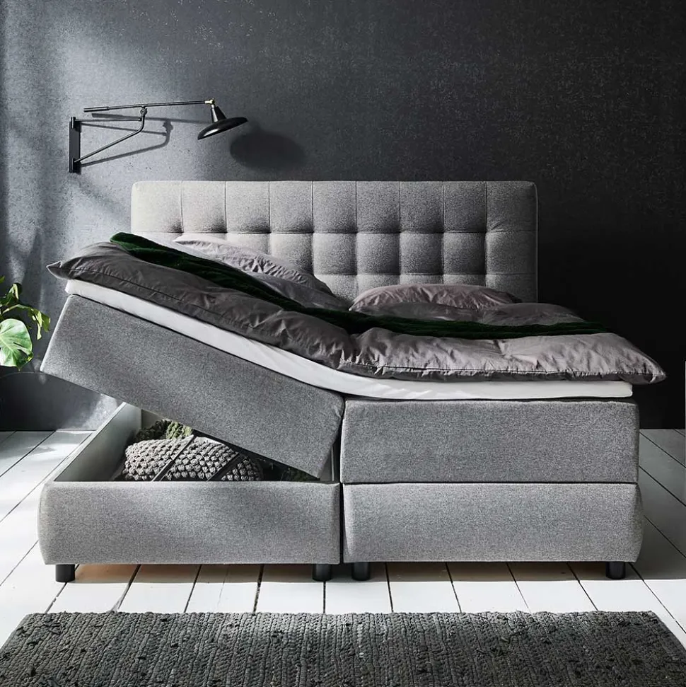 7-Zonen-TTF-Polsterbett mit Topper und Stauraum - Medan