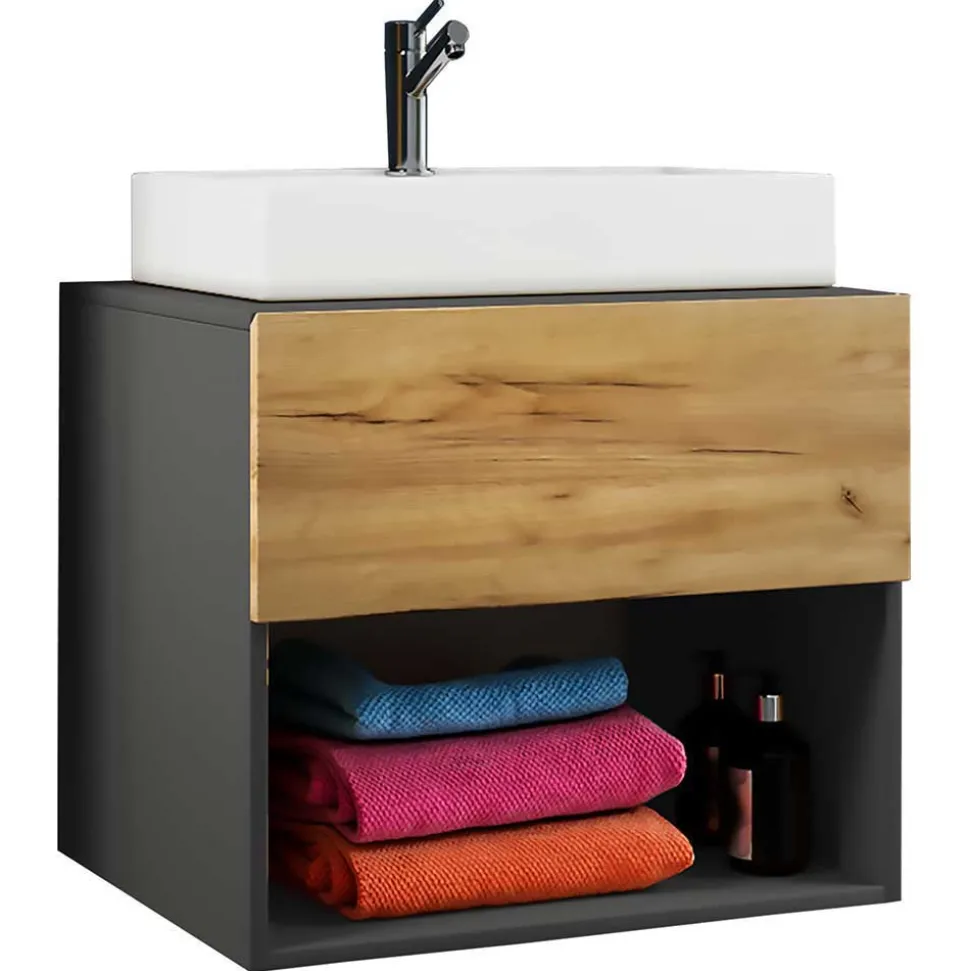 Zweifarbige Badezimmermöbel hängend - Effect (dreiteilig)