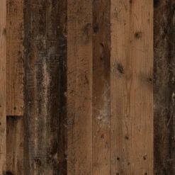 Zweifarbige Garderobenbank in Altholz Optik - Oktaria