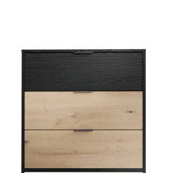 Zweifarbige Kommode in Holzoptik - Ortasta