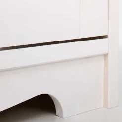 Zweifarbige Landhaus Vitrine mit vier Türen - Ribeiro