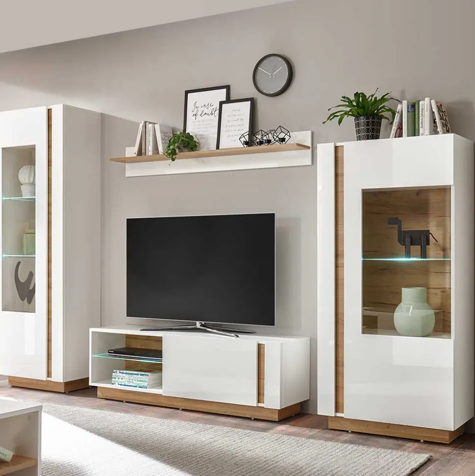 Zweifarbige Wohnzimmer Möbel Kombi - Myrda (vierteilig)