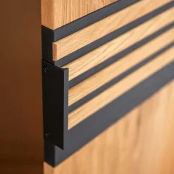 Zweifarbiger Kleiderschrank aus Eiche massiv - Agusto