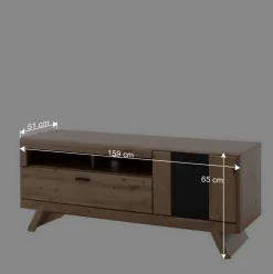 Zweifarbiger TV Unterschrank 159x65x51cm - Larinca