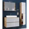 Zweifarbiger Waschplatz & Schrank - Cabarete (dreiteilig)