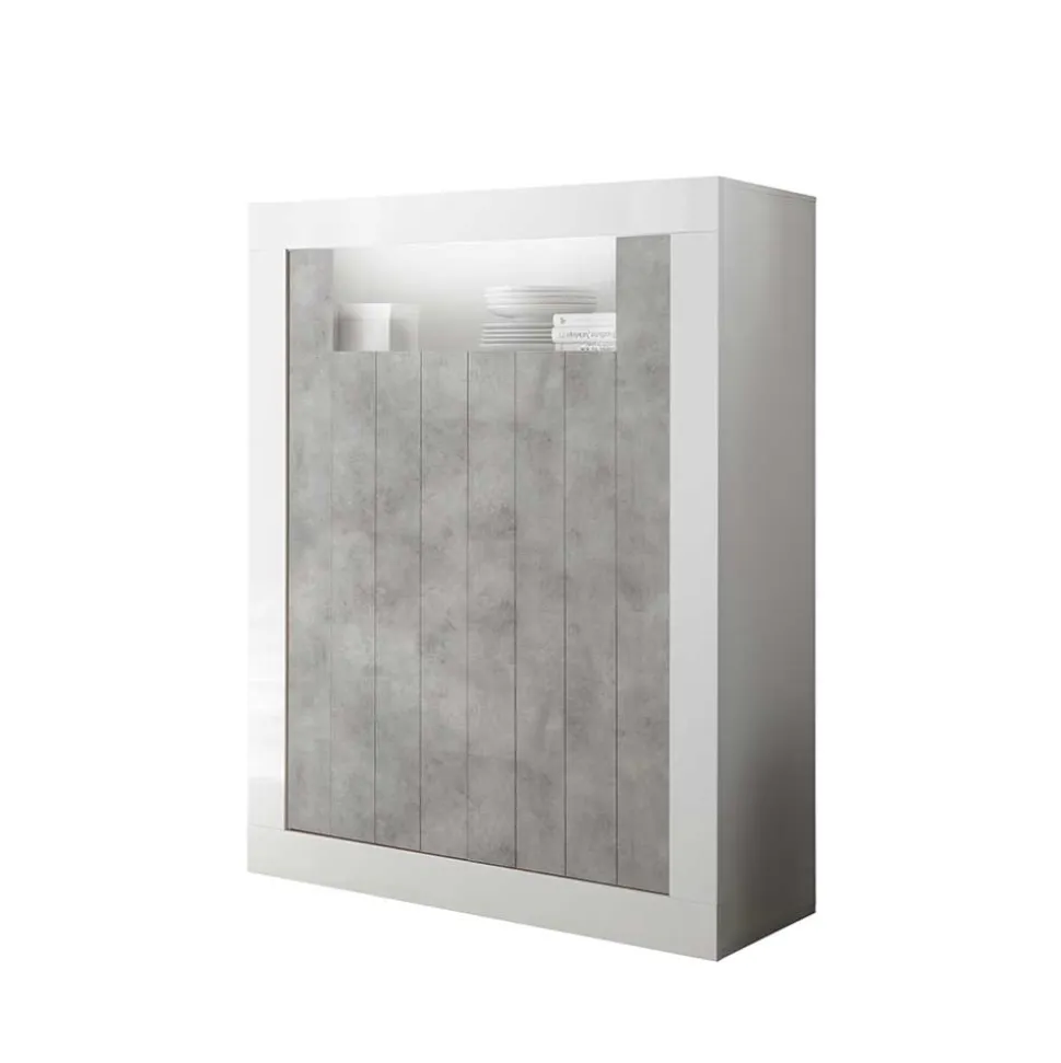 Zweifarbiges Highboard 110x144x43 - Niris