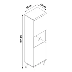 Zweifarbiges Wohnzimmer Möbel Set - Cablos (sechsteilig)