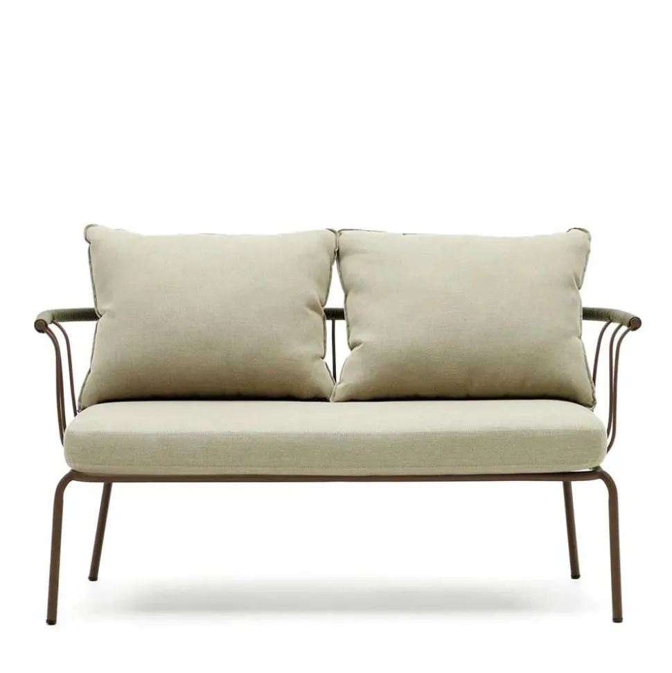 Zweisitzer Gartensofa in Braun - Ragusca