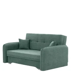 Zweisitzer Schlafsofa in Mintgrün Velours - Ronn